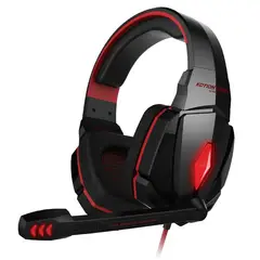 KOTION EACH - Audífonos Gamer Kotion Each G4000 con Micrófono para PS5, Xbox y PC  LED Rojo