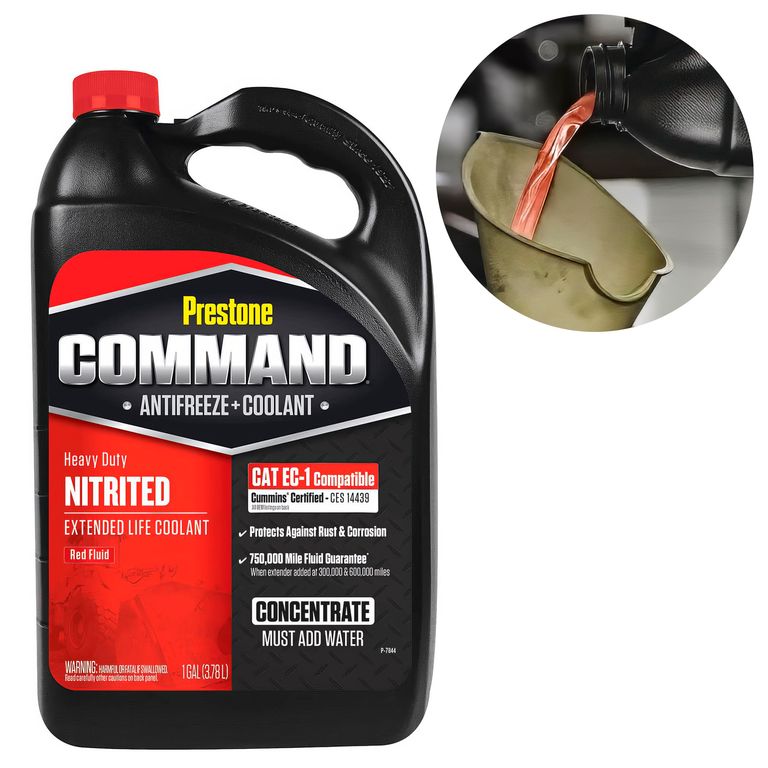 Refrigerante y Anticongelante Command 96% Nitrido Concentrado Rojo Galon