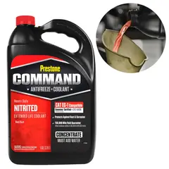 PRESTONE - Refrigerante y Anticongelante Command 96% Nitrido Concentrado Rojo Galon