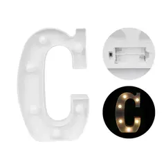 GENERICO - Letra decorativa “C” con luces