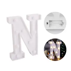 GENERICO - Letra decorativa “N” con luces