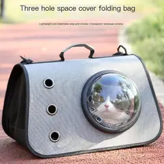 GENERICO - Bolso Transportador Plegable para Gatos  Cómodo, Ventilado y Seguro