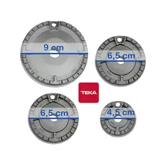 TEKA - Kit de 04 quemadores para cocina