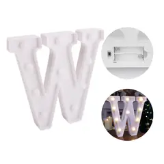 GENERICO - Letra decorativa “W” con luces