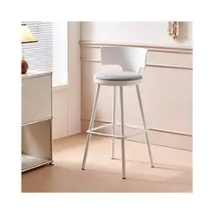 GENERICO - Silla bar Blanco nordico 65 cm alt