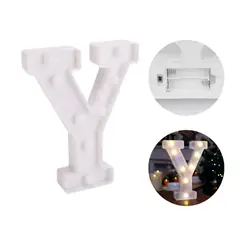 GENERICO - Letra decorativa “Y” con luces