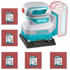 TOTAL - Lijadora Orbital Inalámbrica Total 20V +5 Lijas NO INCLUYE BATERIACARGADOR