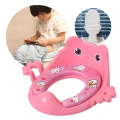 GENERICO - ADAPTADOR PARA INODORO PARA NIÑOS COLOR ROSADO