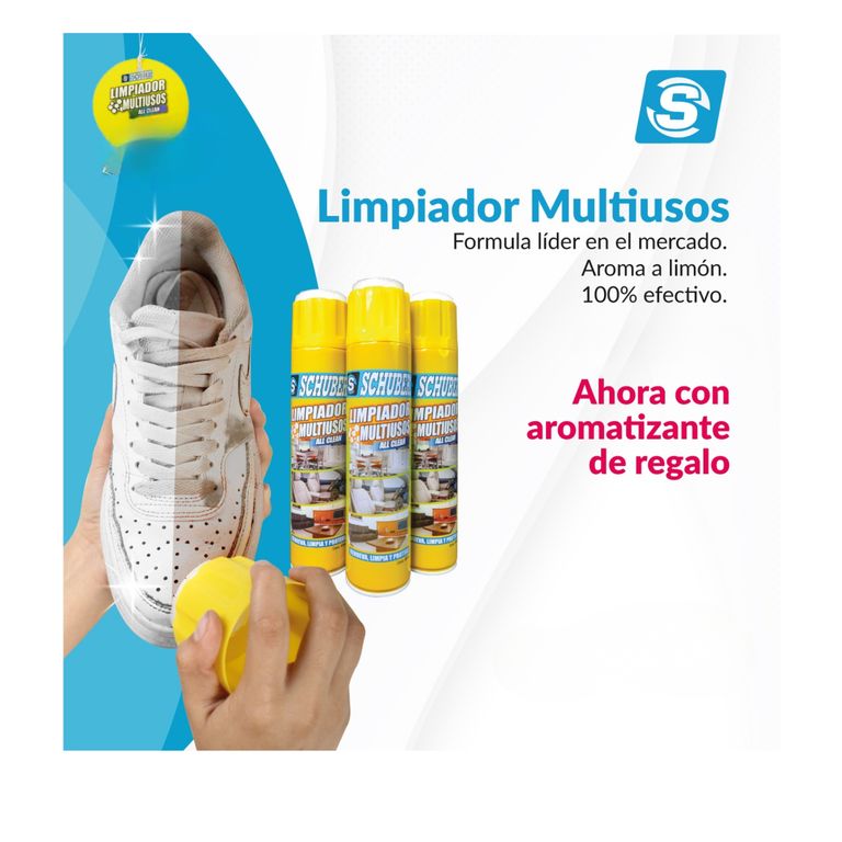 PACK 3 LIMPIADOR DE ZAPATILLAS CON CEPILLO - ORIGINAL SCHUBERT