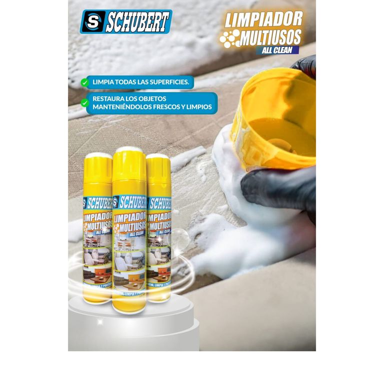PACK 4 UND- LIMPIADOR MULTIUSO CON CEPILLO - ORIGINAL SCHUBERT