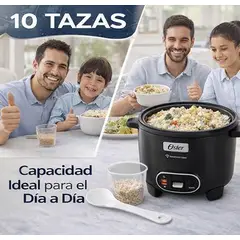 OSTER - Arrocera 10 Tazas 3 en 1 con Sofrito y Vaporera - Antiadherente DiamondForce CKSTRC10DFBLK