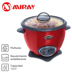 MIRAY - Olla Arrocera Miray OM-T337R de 1.5 litros Rojo