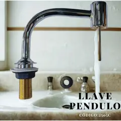 NACIONAL - LLAVE DE LAVATORIO PÉNDULO AL MUEBLE CROMADO