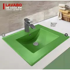 XM - LAVADERO DE LOZA CUADRADO VERDE LZ-D22-04