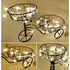 GENERICO - Macetero Cestas multifunción organizador decorativa + Luces