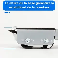 OEM - Base Móvil de Metal Soporte con Ruedas para Lavadora Refrigeradora Cocina Ajustable