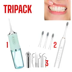 OEM - Sistema de Limpieza Dental Completo Irrigador + Cepillo Sónico + Herramientas Pro