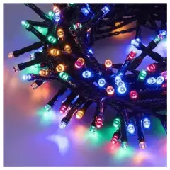 GENERICO - LUCES NAVIDEÑAS  200 LED MULTICOLOR COLOR  VERDE CON SONIDO