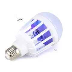 ALFA - Foco LED Insecocutor 12W UV - 2 en 1 Ilumina, Elimina Mosquitos Polillas y Zancudos