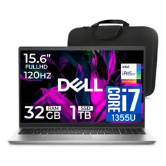 DELL - Laptop Dell Dc15250 15.6 FHD Core i7-1355u 32gb Ram 1tb Ssd, intel xe graphics