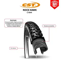 CST - LLANTA PARA BICICLETA CST ROCK HAWK 26 X 2.4 DK27