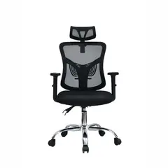 OFIDEAS - Silla Ergonómica Fone Ultra Presidente Cromado Negro Ofideas