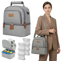 DAUER - Cooler Bag Premium Bolso Conservador Termico Dauer + 2 Porta Hielo Contorneado