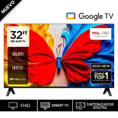 TCL - Televisor TCL 32 QLED Full HD Smart TV 32V51C Google TV