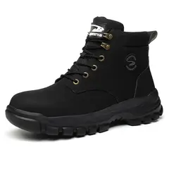 DANWEILE - Botas de Seguridad Unisex Negro