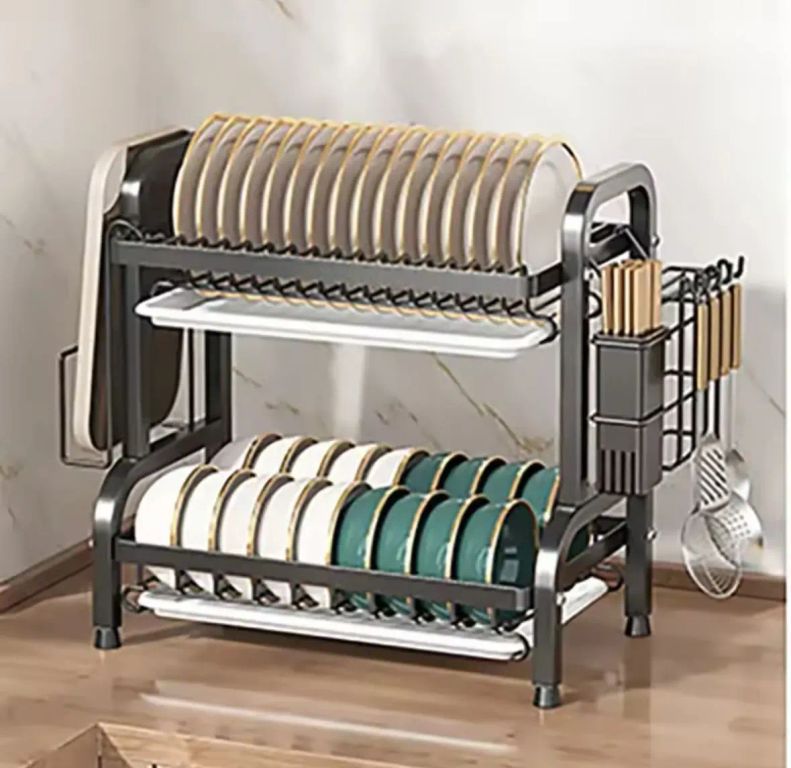 Escurridor de Platos de 2 Niveles Portaplatos