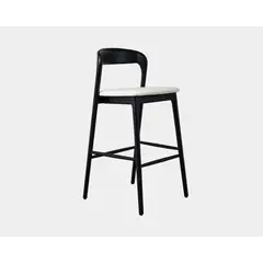NIHM - Silla Alta De Madera Curvy Black