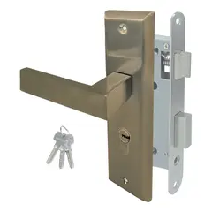 TRAVEX - Cerradura de Embutir Clásica Liza XT Llave - Llave Bronce Antiguo Travex