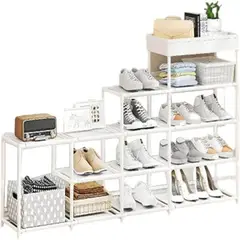 GENERICO - Zapatera Organizador de Calzados Multiusos Blanco