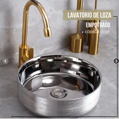 FRATELLI - LAVAMANOS BOWL CIRCULAR PLATEADO 223F