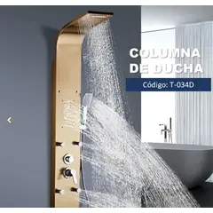 XM - COLUMNA DE DUCHA DORADO T-034D