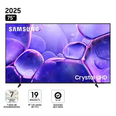 SAMSUNG - Televisor 75" UN75U8000FGXPE Crystal UHD Tizen 8.0 UHD 4K