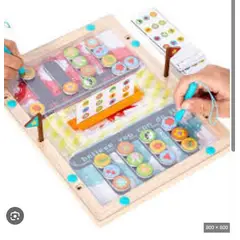 GENERICO - Tablero Magnético De Secuencia Colores Batalla