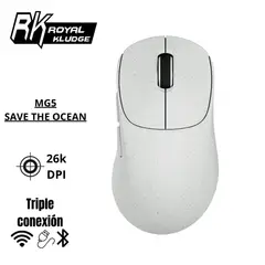 ROYAL KLUDGE - Mouse Royal Kludge MG5 Inalambrico SAVE THE OCEAN