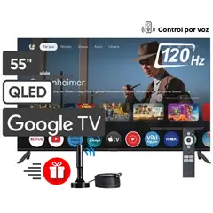 BLACKLINE - Televisor BLACKLINE 55 QLED 4K Smart TV 120HZ BL55-T6210QD + Regalo