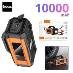 HOCO - Arrancador de Bateria de Auto Inflador Hoco Portátil Power Bank 8000mAh  Linterna de Emergencia
