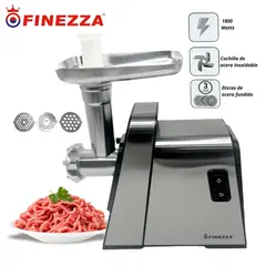 FINEZZA - Moledor de Carne Finezza Eléctrica FZ-102MC Potencia 1800 Watts