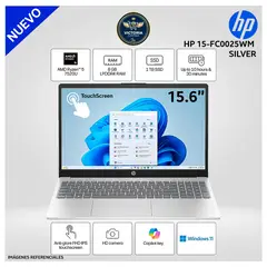 HP - Laptop HP 15-FC0025WM AMD RYZEN 5 7520U 1TB SSD 8GB RAM 15.6″ FHD TOUCHSCREEN WINDOWS 11 (CK3Q5UA#ABA)