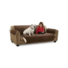 GENERICO - Protector de mueble 3 cuerpos  antifuido y reversible - CHOCOLATE  BLANCO