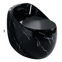 FRATELLI - INODORO ONE PIECE ZEUS OVALADO NEGRO MARMOLADO