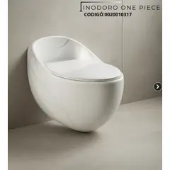 FRATELLI - INODORO ONE PIECE OVALADO MARMOLADO BLANCO