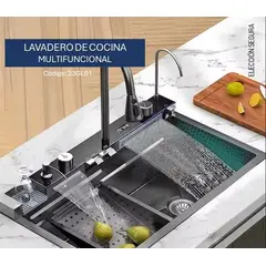 GENERICO - LAVADERO DE COCINA MULTIFUNCION DIGITAL 5 TECLAS