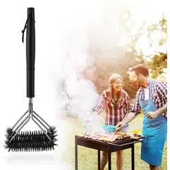 GENERICO - Cepillo De Limpieza Para Parrilla De Mango Largo Sin Espátula