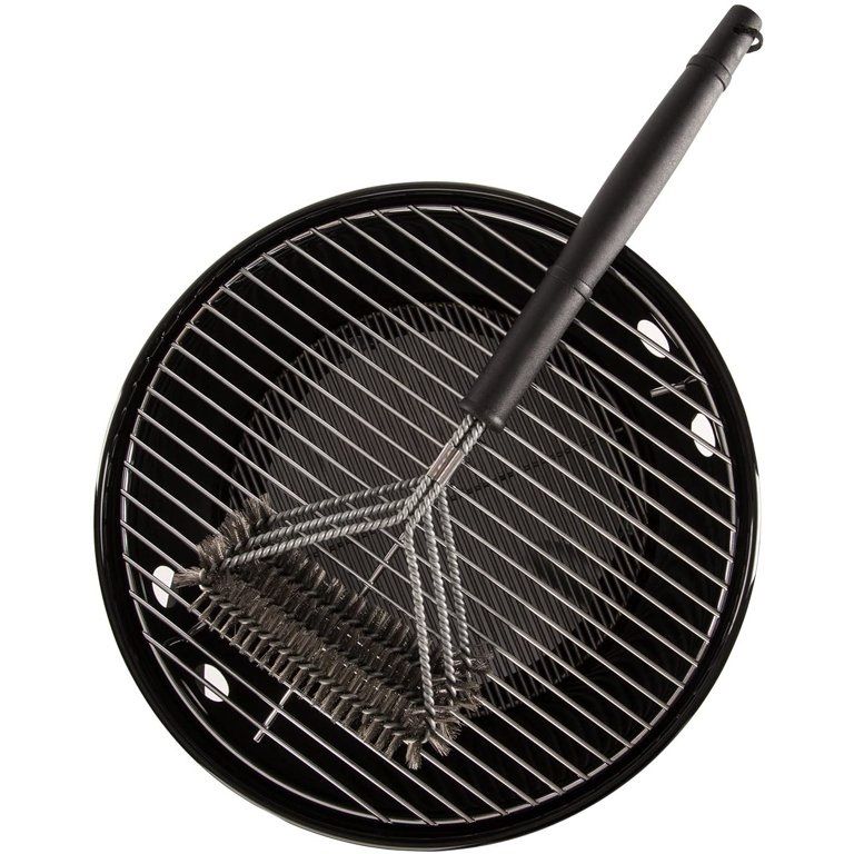 Cepillo Para Parrillas De Acero Inoxidable 3 Cabezales x 2 und