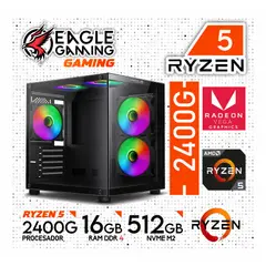 AMD - COMPUTADORA PC RYZEN 5 2400G RAM 16GB + SSD 5000GB + GRAFICA VEGA 11 2GB