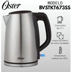 OSTER - Hervidor Eléctrico Oster BVSTKT673SS 1.7L - Acero Inoxidable